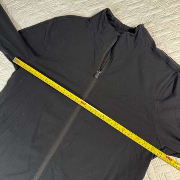 Lululemon Athletics Lulu Men XL Black Stretchy Zip-Up Jacket Collar Activewear - Picture 5 of 7